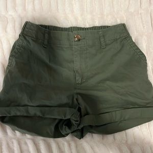 Green Chino Shorts